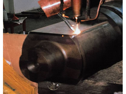 轧辊扁头激光熔覆修复